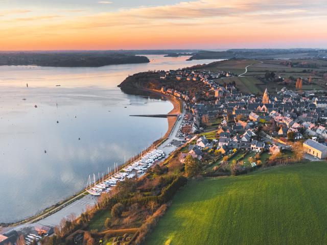 Saint-Suliac vu du ciel