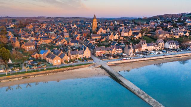 Saint-Suliac, vu du ciel