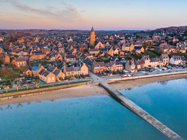 Saint-Suliac, vu du ciel