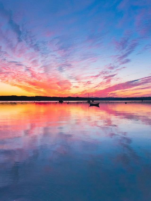 Coucher de soleil, Cale de Saint-Suliac