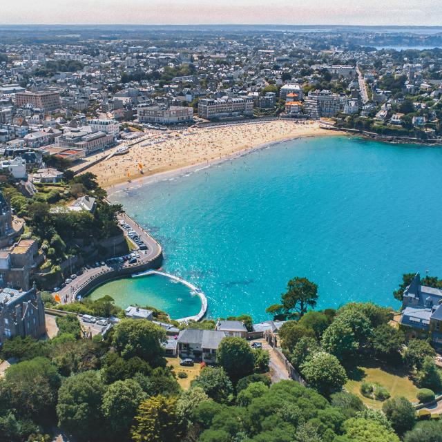 Plage de l'Ecluse depuis la Pointe du Moulinet à Dinard