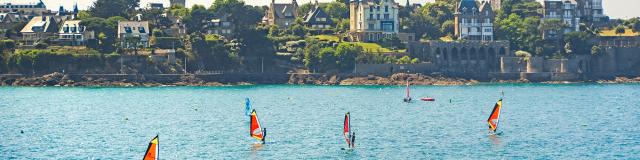 Plage de l'Ecluse depuis la promenade du Moulinet à Dinard