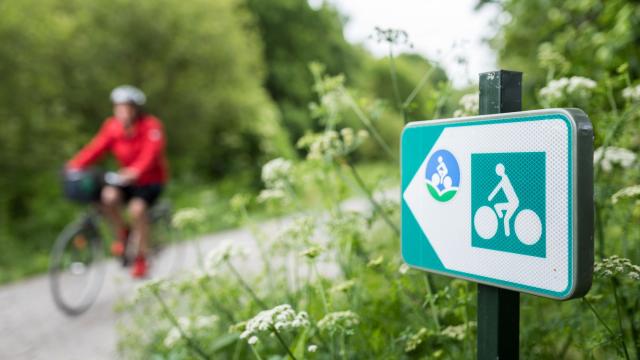 Vélo sur la Voie verte