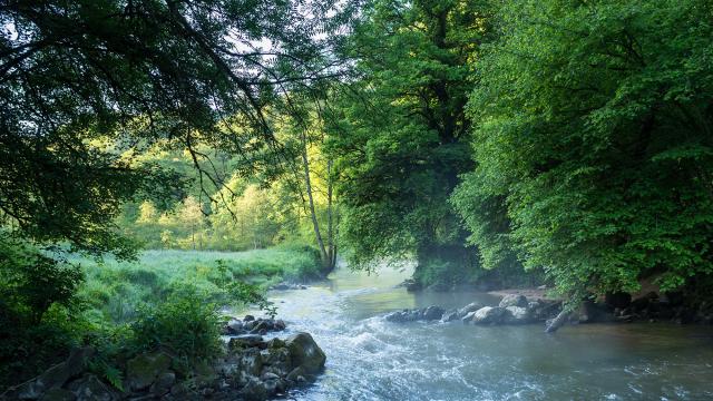 Le Couesnon, petit fleuve en Bretagne