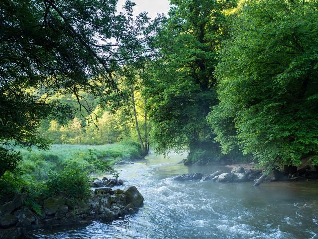 Le Couesnon, petit fleuve en Bretagne