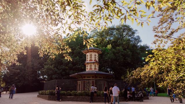 Volière du parc du Thabor à Rennes