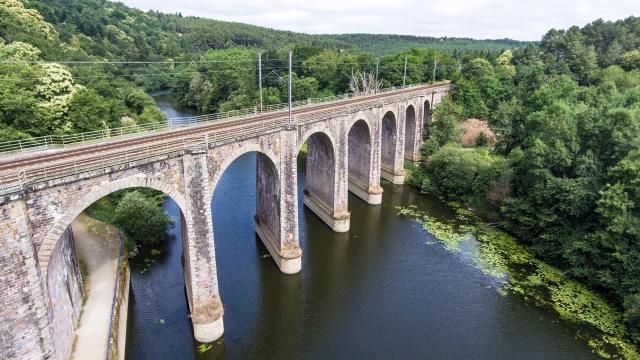 Viaduc ferroviaire de Corbinières à Langon