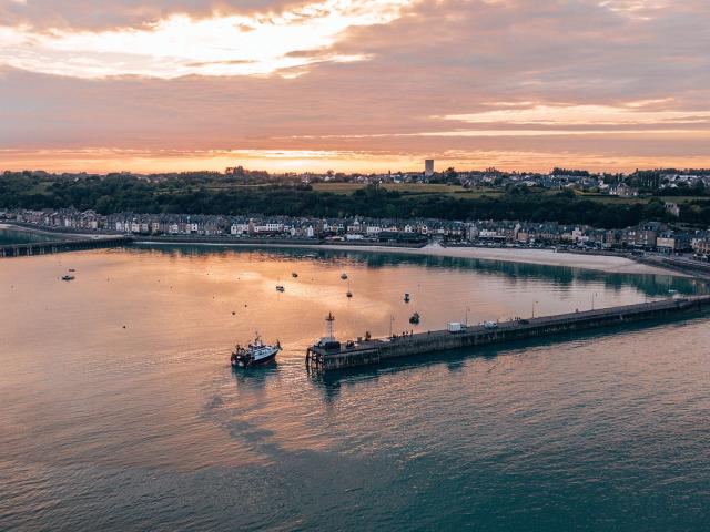 Coucher de soleil sur Cancale