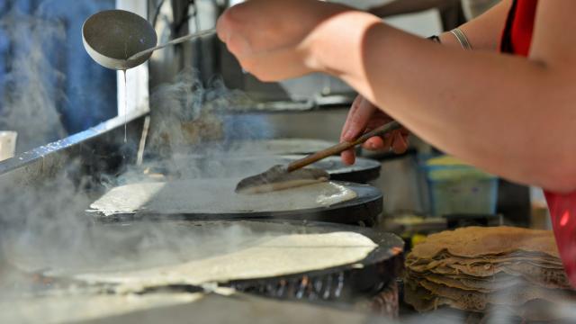 Cuisson de la galette de sarrasin