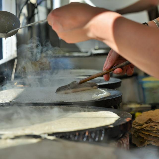 Cuisson de la galette de sarrasin