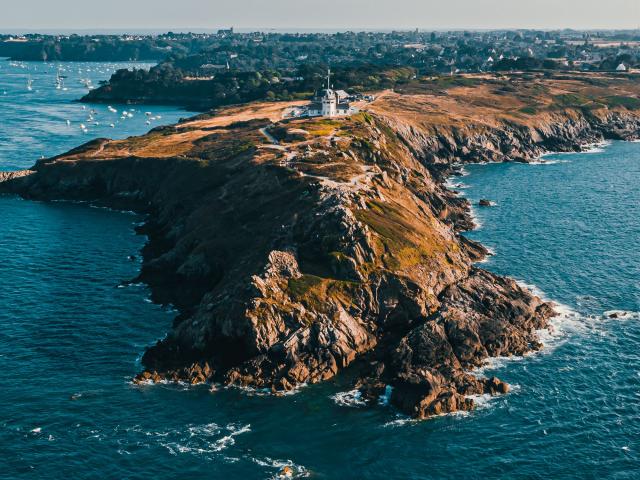 Pointe du Grouin à Cancale vue du ciel