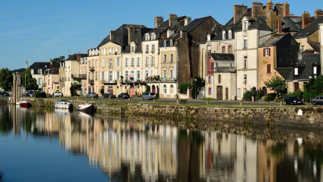 Quai Jean-Bart et ses maison d'armateurs à Redon en Ille-et-Vilaine