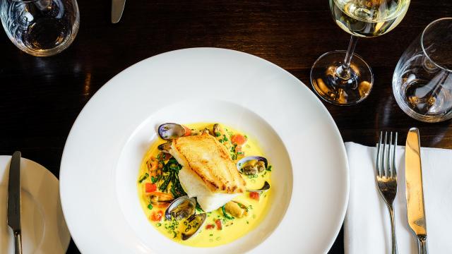 Cassolette de poisson et fruits de mer