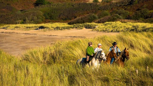 Balade à cheval à l'Anse du Verger à Cancale