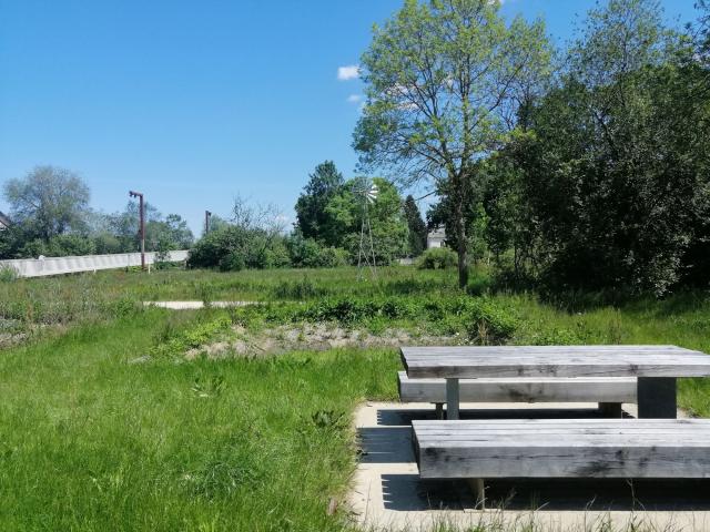 Aire de pique-nique dans les prairies Saint-Martin à Rennes