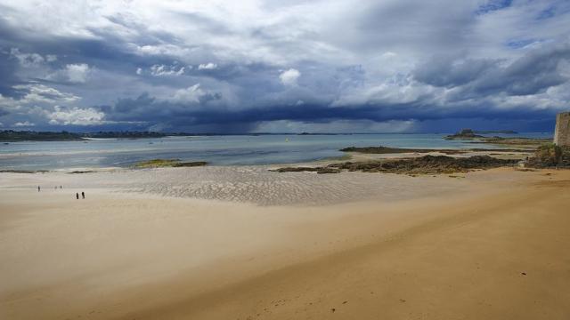 Plage du Môle à Saint-Malo