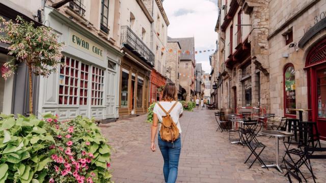 Rue de la Poterie à Vitré en Bretagne