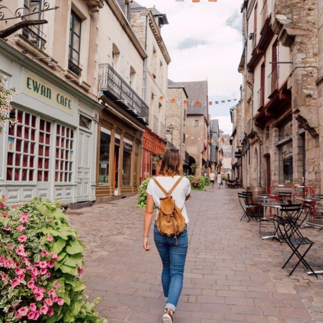 Rue de la Poterie à Vitré en Bretagne