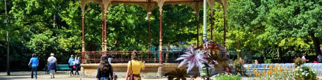 Kiosque à musique au parc du Thabor à Rennes