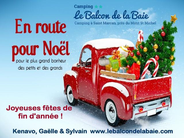 Offre de Noël au Camping Le Balcon de la Baie à Saint-Marcan dans la baie du Mont-Saint-Michel