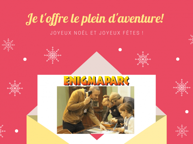 Bon cadeau pour Noël d'Enigmaparc à Janzé en Ille-et-Vilaine