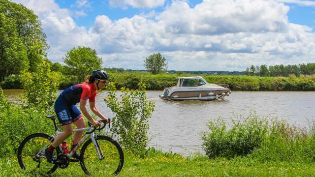 Tour de France 2021, Jennifer Letué sur les bords de la Vilaine en Bretagne