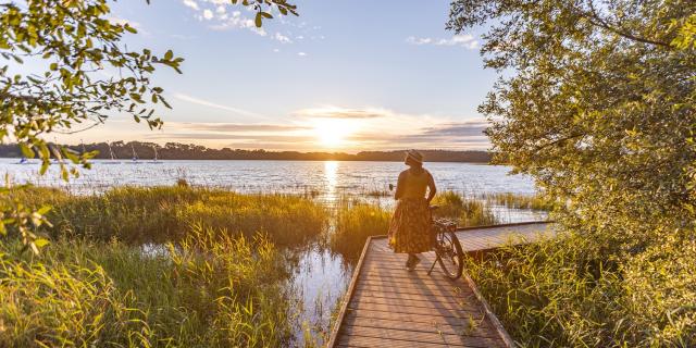 Balade à vélo à l'étang de Boulet à Feins