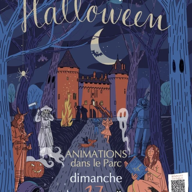 Affiche Halloween au Château de Combourg