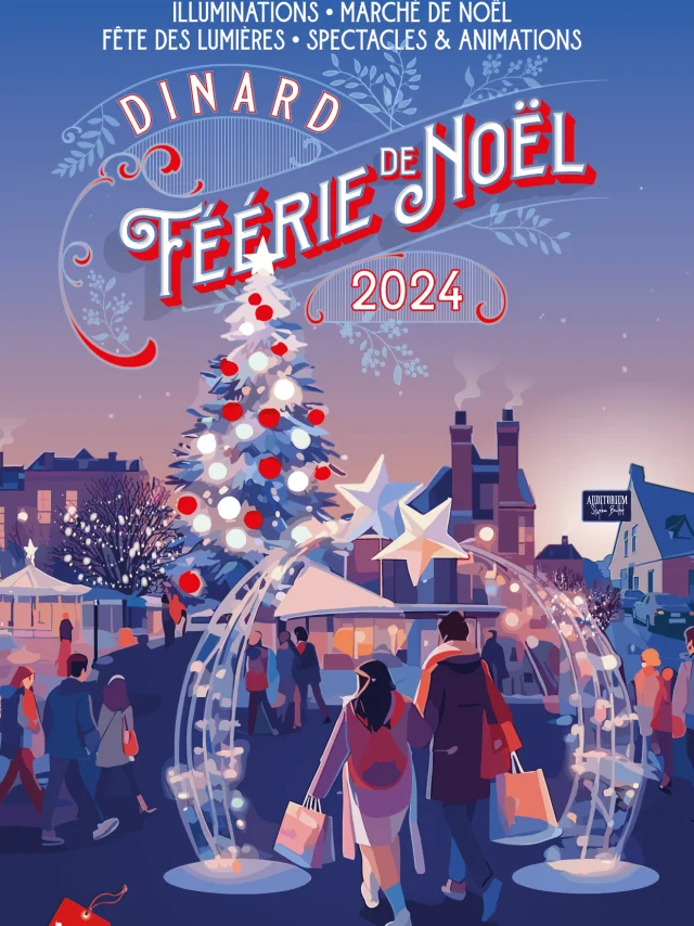 Affiche Dinard Noel 2024